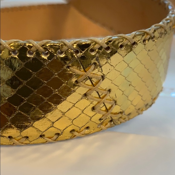 Gold Made In Italy Snake Skin Belt . main image 10